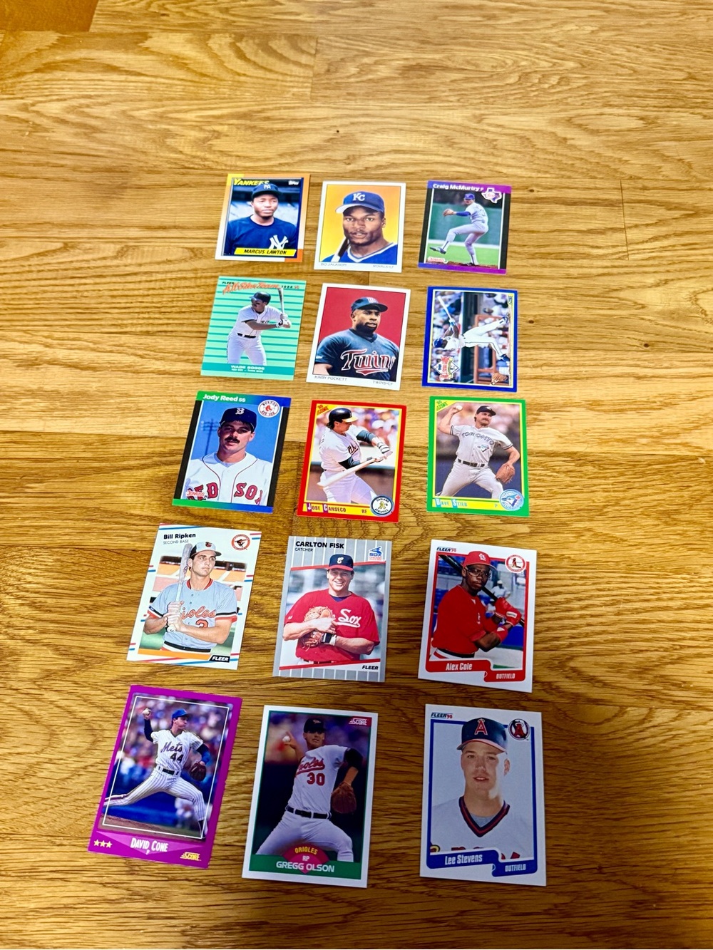 Lot Of MLB Baseball Cards 1990 1988 1989 1987